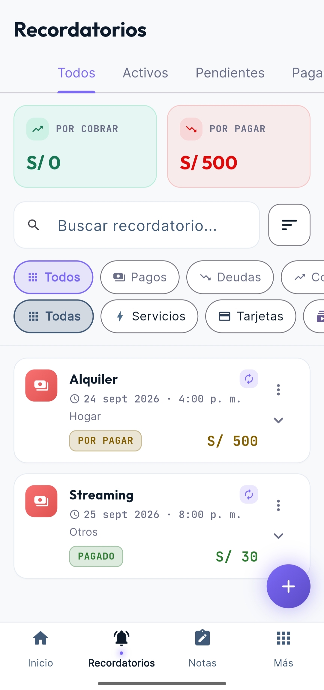 Captura 2 de AlToque — Gestión Financiera Inteligente
