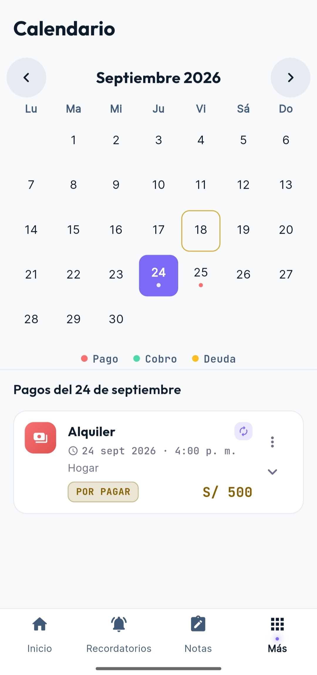 Captura 3 de AlToque — Gestión Financiera Inteligente