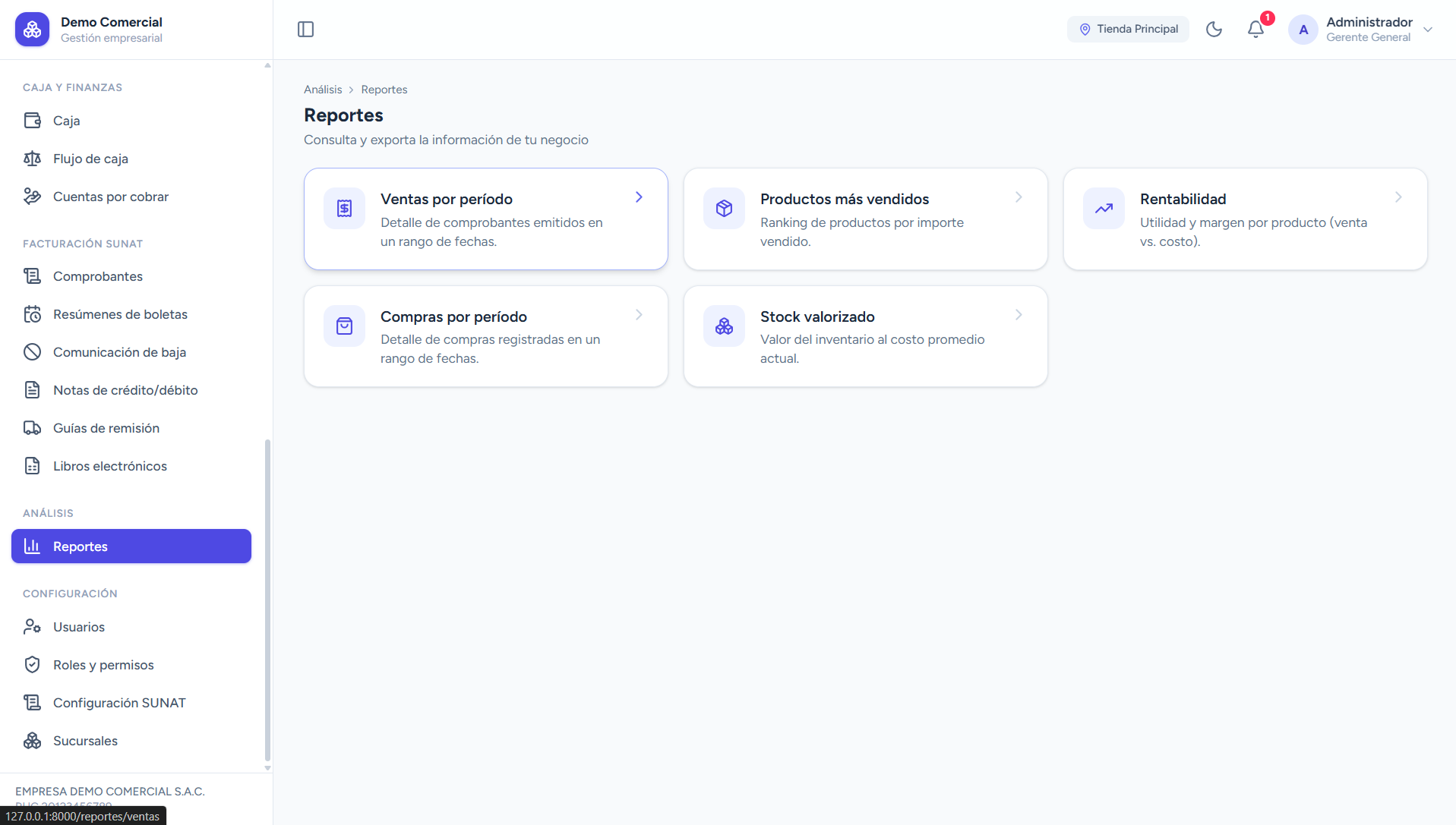 Captura 5 de Sistema de Facturación