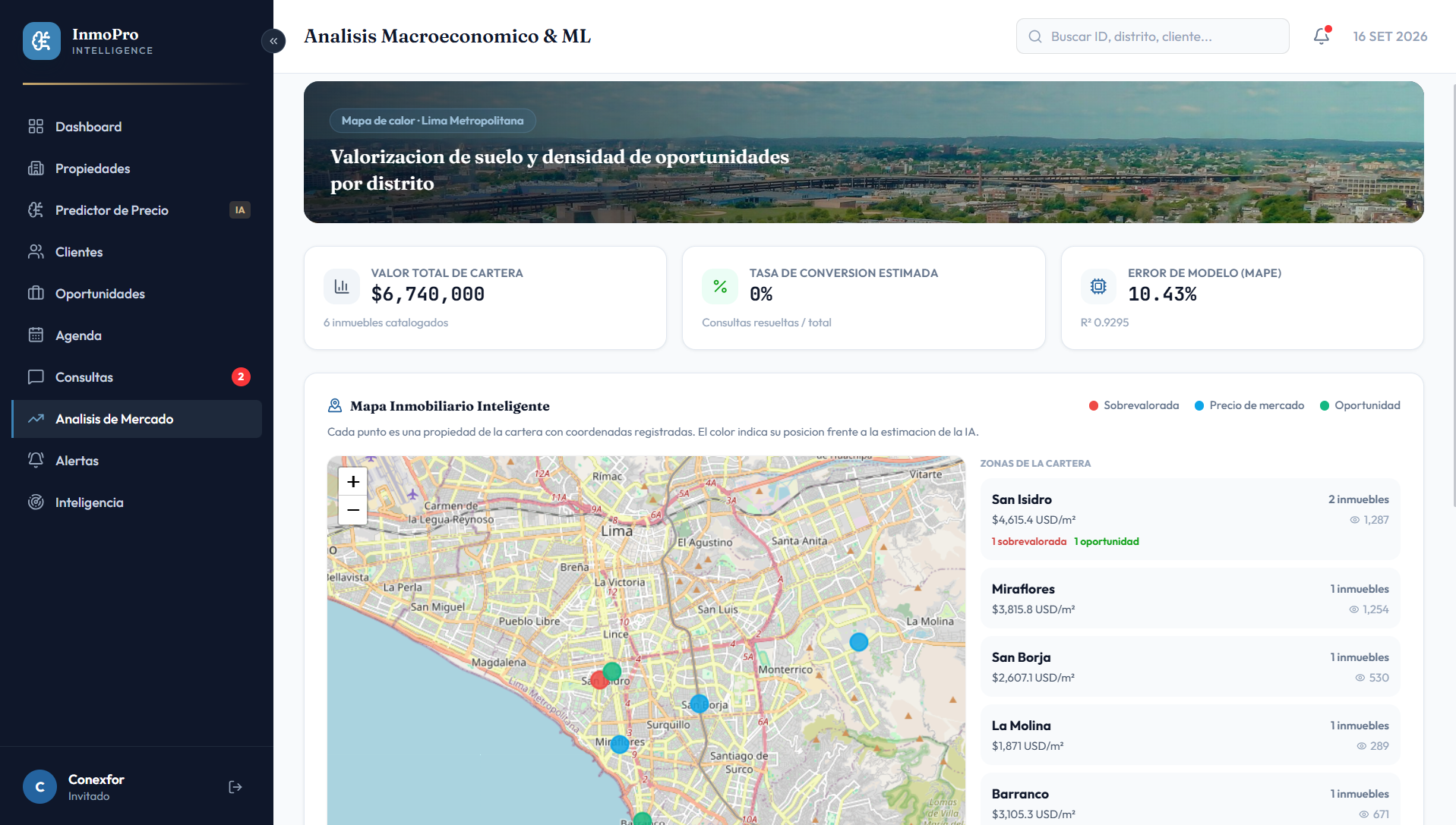 Captura 7 de InmoPredict — Predicción Inmobiliaria con IA